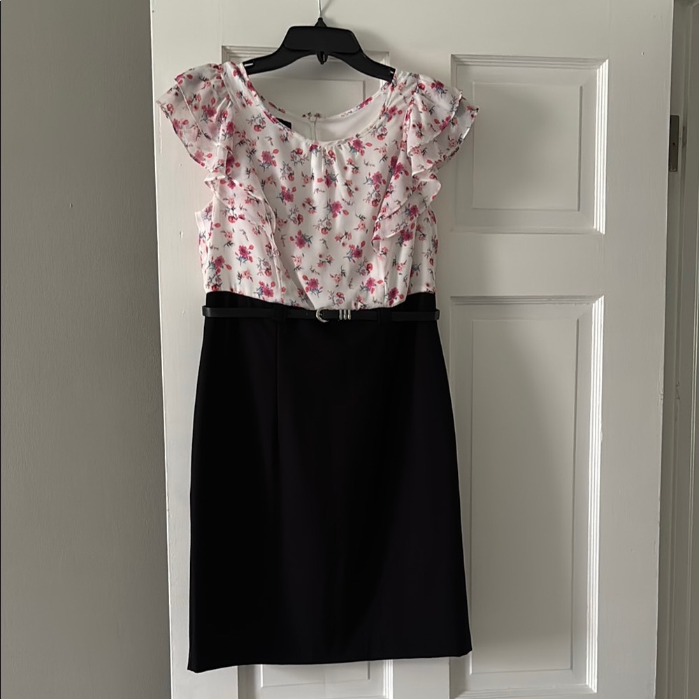 Alyx Floral and Black Mini Dress